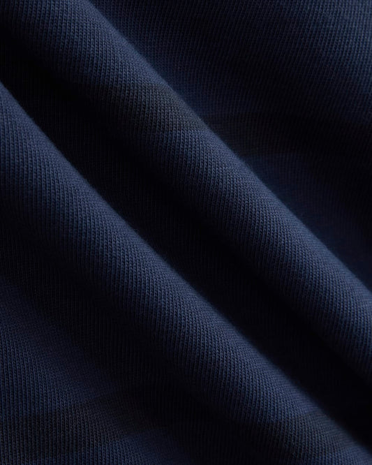 Vintage Rugby Hoodie | Dark Sapphire Stripe