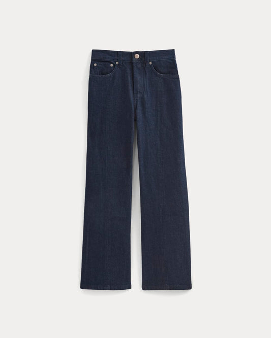High-Rise Kick Flare Jean | Tungsten Rinse