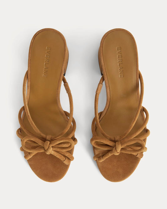 The Bow Heel | Canyon Brown Suede