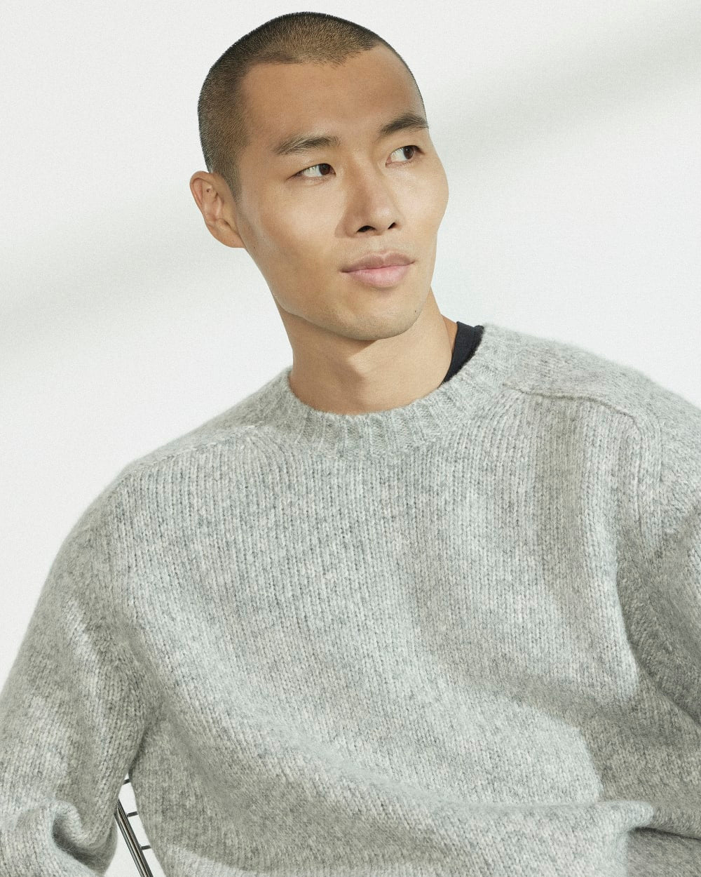 The Cloud Crewneck Sweater | Heathered Grey