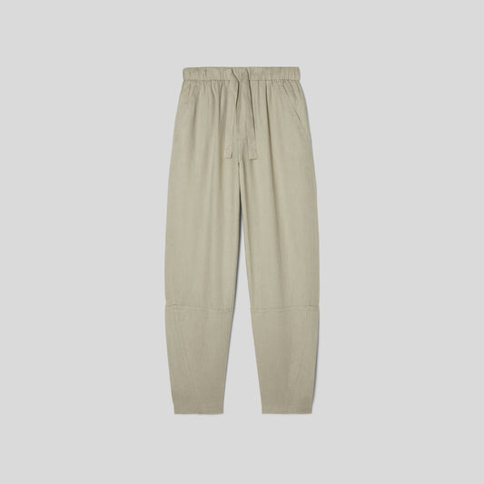 The Linen Pull-On Barrel Pant | Seagrass
