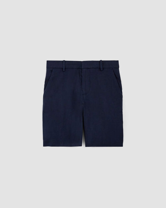 The 7" Linen Trouser Short | Navy