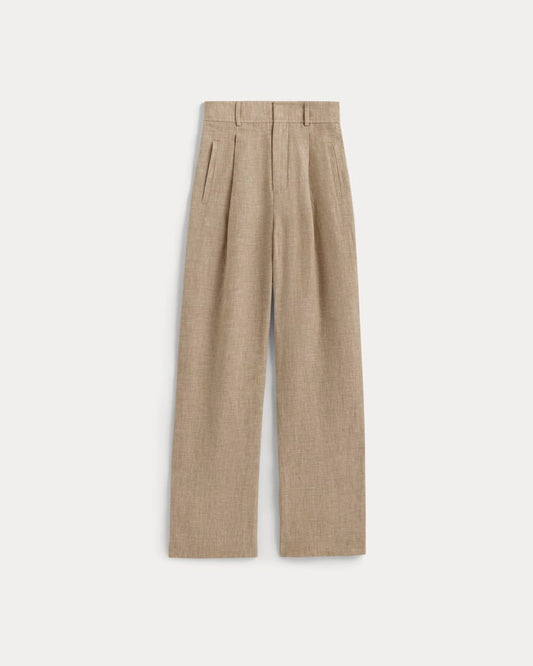 The Linen Way-High® Drape Pant | Cornstalk Chambray