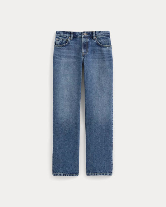 Everlane x Elena Bonvicini La Brea Low-Rise Baggy Jean | Blue Bird Indigo