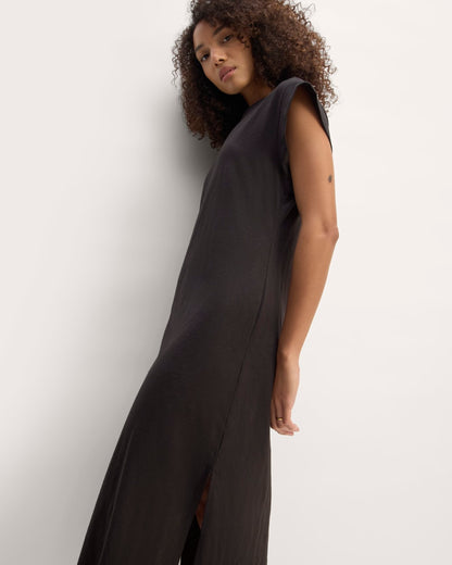 The Muscle Tee Midi Dress | Black