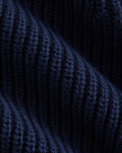 Ribbed V-Neck Vest in Everyday Cotton | Navy