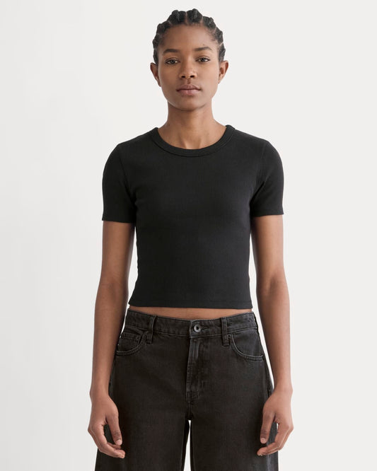 The ’90s Rib Tee | Black
