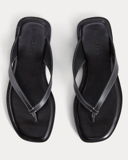 The Leather Flip Flop |  Black