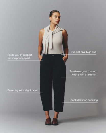 The Utility Barrel Pant | Dark Moss | Regular