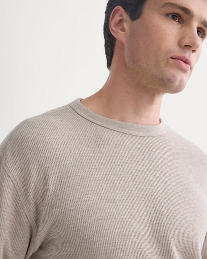Thermal Crew in Cozy Waffle | Heathered Oatmeal