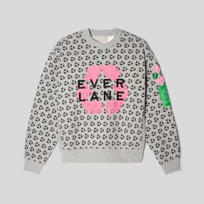 The ReTrack Crewneck Sweatshirt | Earth Day Grey Multi