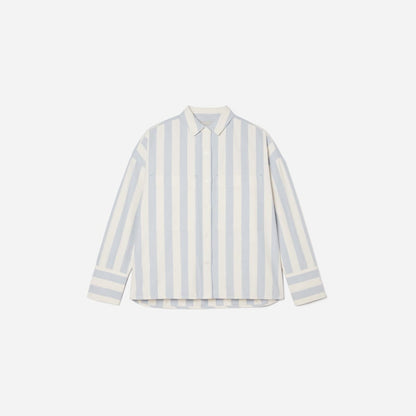 The Boxy Oxford | Blue / White