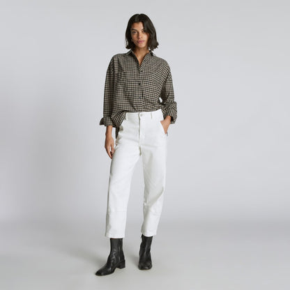 The Boxy Oxford | Falcon Mini Plaid