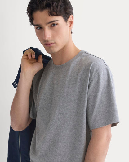 Archive Standard-Fit Cotton Crew | Vintage Heather Grey
