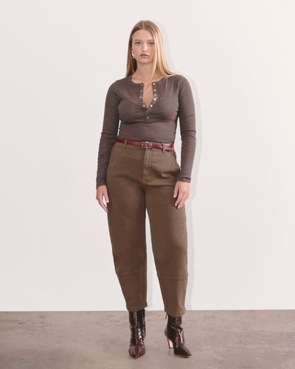 The Utility Barrel Pant | Cocoa | Regular