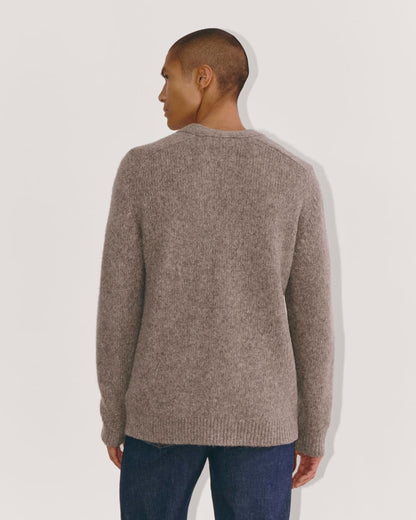 The Cloud Relaxed Cardigan | Taupe Melange