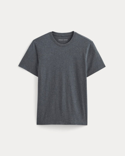The Essential Organic Crew | Heather Deep Navy