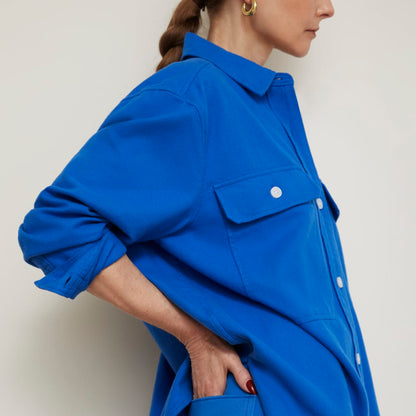 The Classic Cotton Flannel Shirt | Lapis Blue