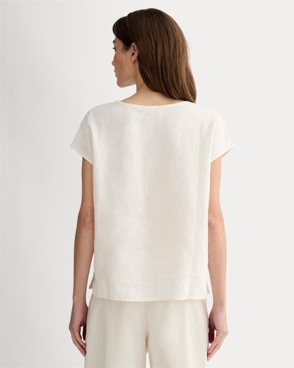 The Muscle Top in Linen | Bone
