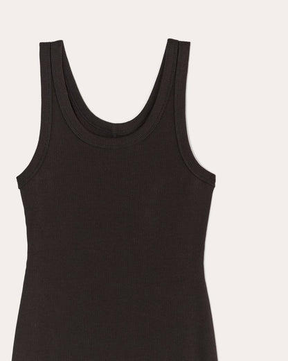 The ’90s Rib Dress | Black