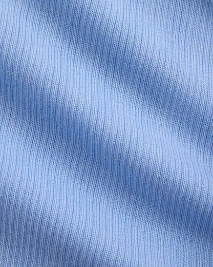 The Cropped Crew Top in Ultrafine Merino | Open Air Blue