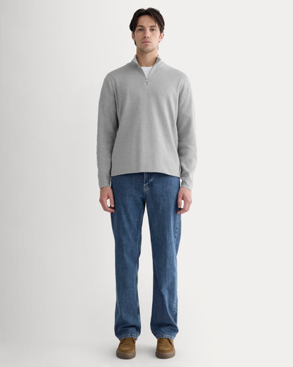 The No-Sweat Quarter-Zip |  Heathered Grey