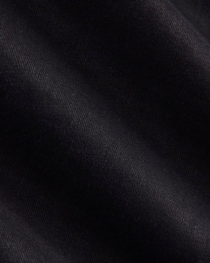Wide-Leg Belted Pant in Stretch Linen | Black | Regular