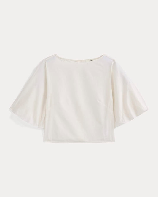 Bubble-Sleeve Top | Bone