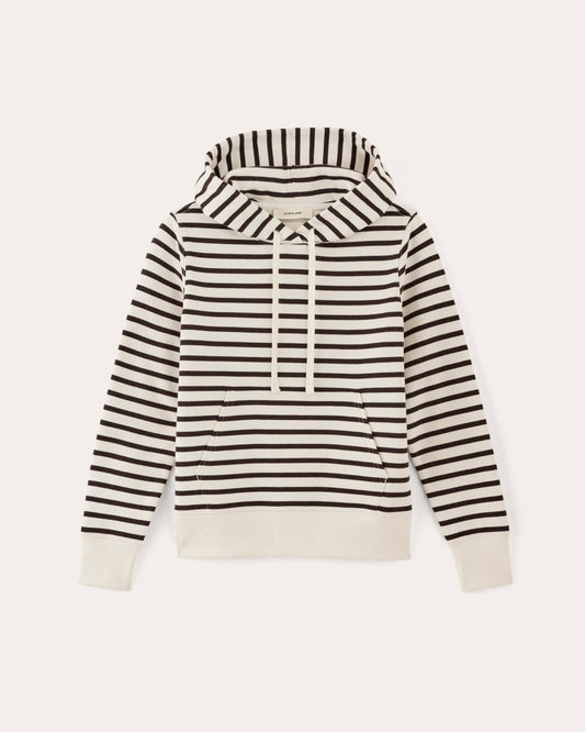The Off-Duty Terry Hoodie | Bone / Black