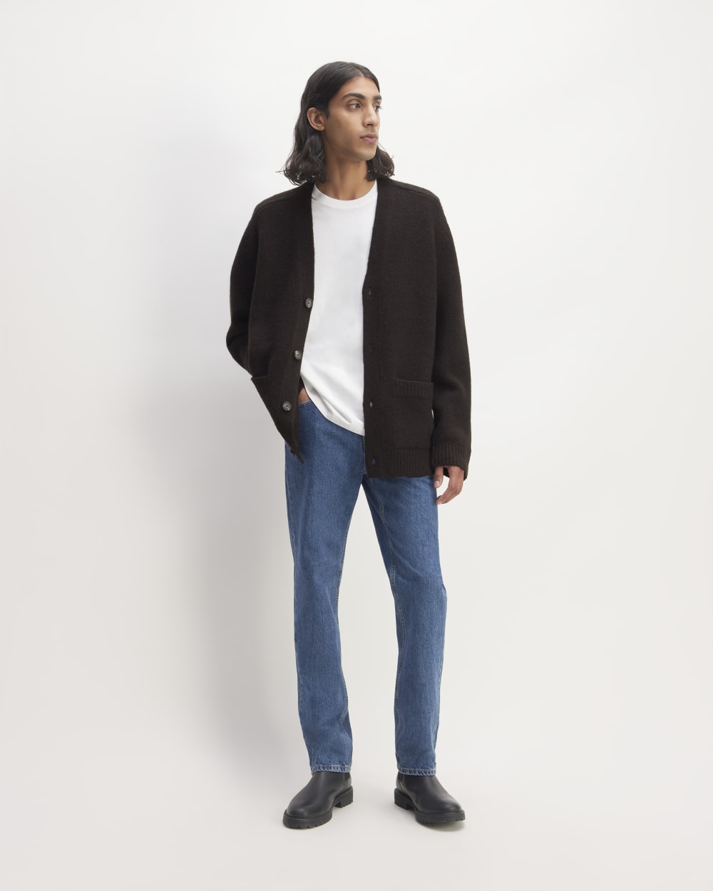 The Cloud Relaxed Cardigan | Black