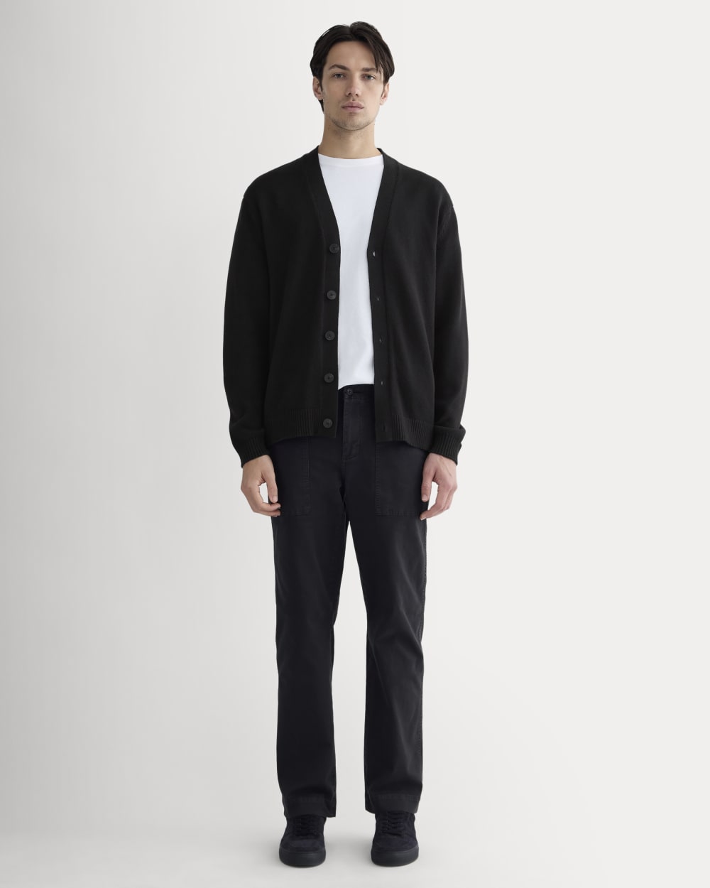 The Classic Cardigan in Everyday Cotton | Black