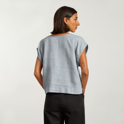 The Drawstring Tunic | Sky