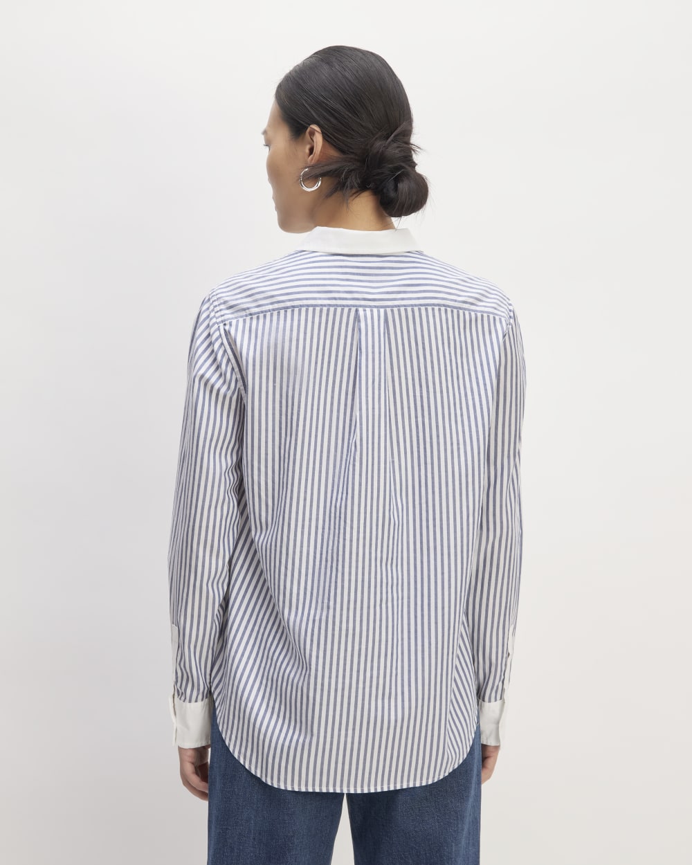 The Must-Have Shirt in Silky Cotton | Mariner Blue / White