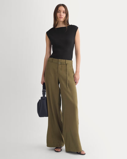 Boat-Neck Ribbed Knit | Black