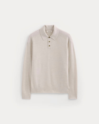 Ultrasoft Polo Sweater | Heathered Oat