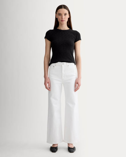 The Cozy Rib Tee | Black