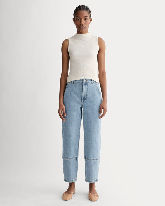 The Utility Barrel Pant | Light Indigo | Regular