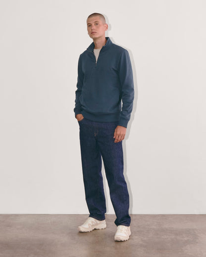 The Off-Duty Terry Quarter-Zip | Midnight Navy