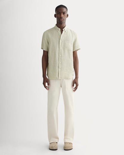 The Classic Short-Sleeve Shirt in Linen | Elm Gingham