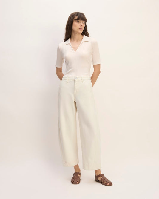The Summer Barrel Jean | Ecru