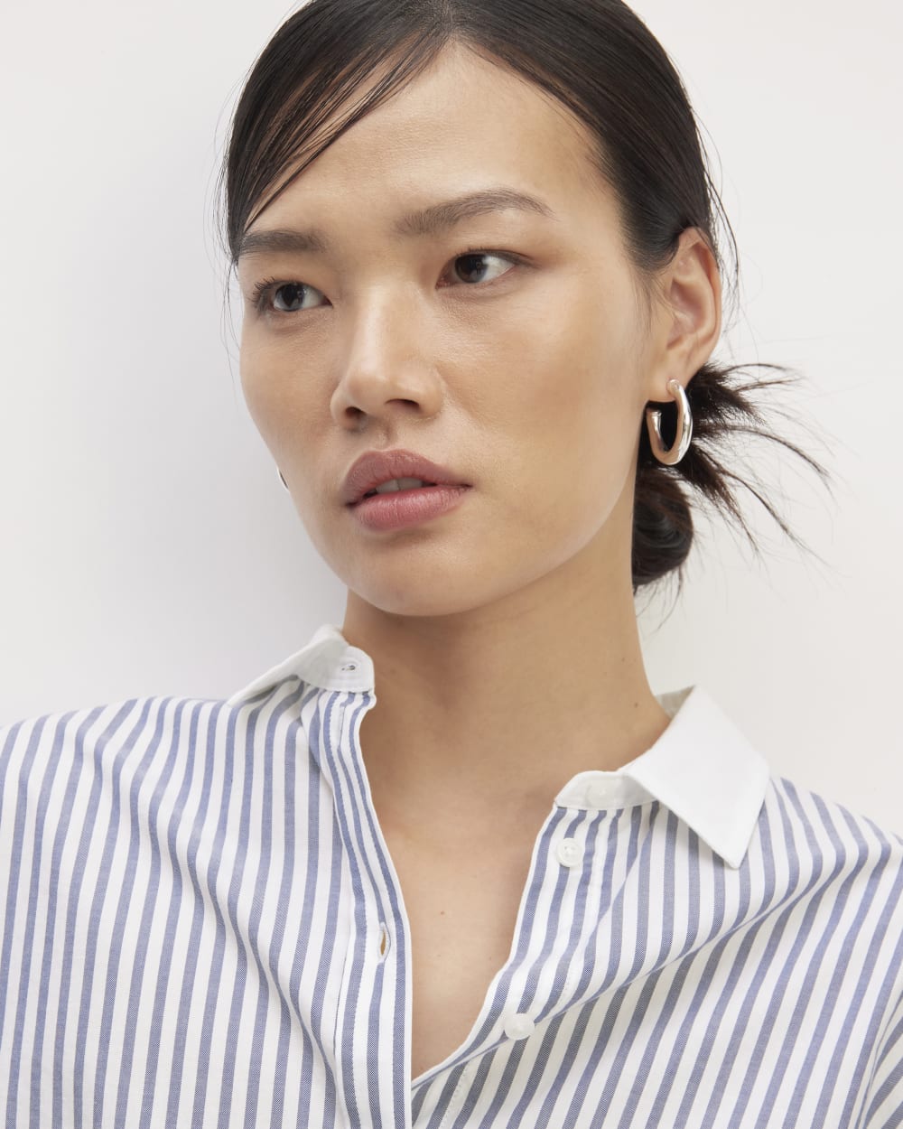 The Must-Have Shirt in Silky Cotton | Mariner Blue / White