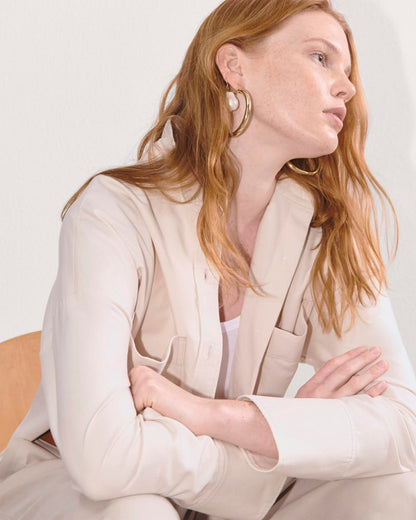 The Boxy Oxford | Whisper Pink