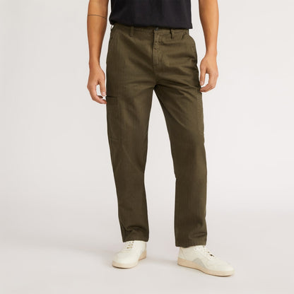 The Organic Cotton Herringbone Refined Cargo | Beech