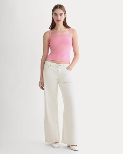 The Essential Square-Neck Tank | Deep Pink