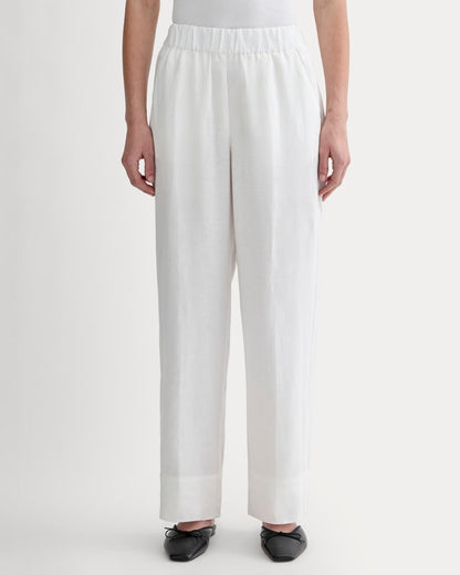 The Linen Easy Pant | White