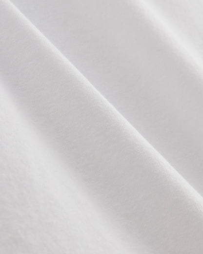 The Muscle Tee in Cotton Linen | White