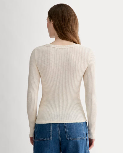 The Cozy Rib Henley | Bone