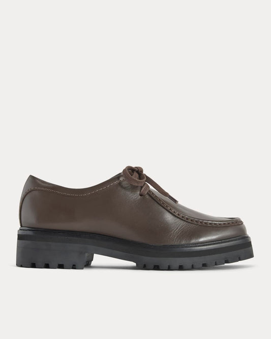 Leather Lug Chukka | Deep Brown