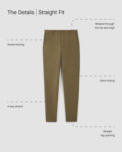 The Straight Fit Performance Chino | Uniform | Kalamata | Straight
