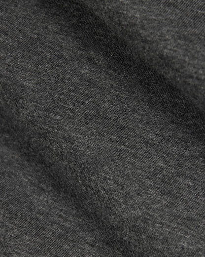 The Slim Long-Sleeve Crew in Essential Cotton | Heathered Soot